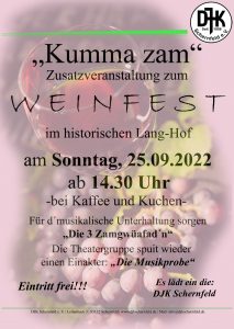 Read more about the article Weinfest (Zusatzveranstaltung)